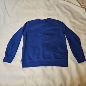 Lands' End pull over long sleeve crew neck sweatshirt Blue Kids 14-16 Large